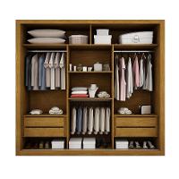 Guarda-Roupa Casal com Espelho Veneza Gold Imbuia 3 Pt 4 Gv - 3