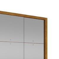 Guarda-Roupa Casal com Espelho Veneza Gold Imbuia 3 Pt 4 Gv