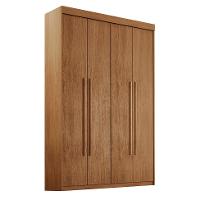 Guarda-Roupa Solteiro Xangai 4 PT 2 GV Imbuia - 1