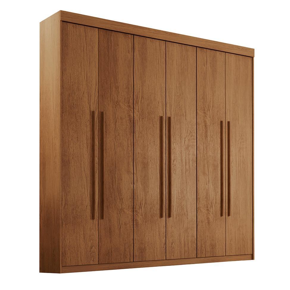 Guarda-Roupa Casal Xangai 6 PT 2 GV Imbuia - 1