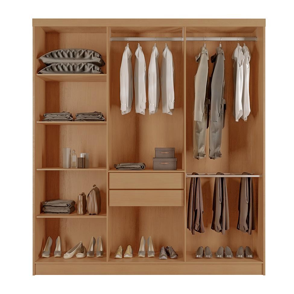 Guarda-Roupa Casal Xangai 6 PT 2 GV Imbuia - 2