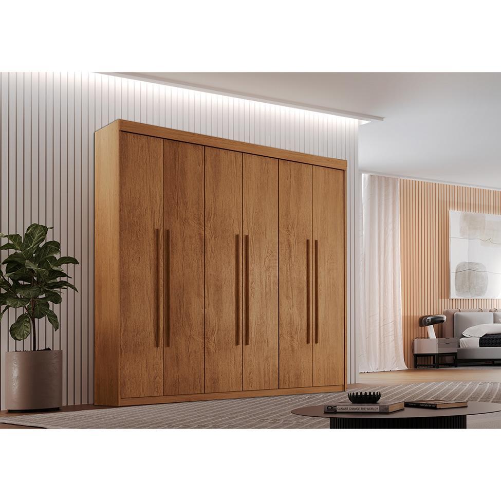 Guarda-Roupa Casal Xangai 6 PT 2 GV Imbuia - 4