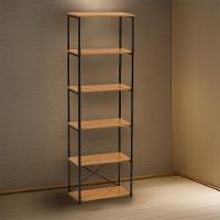 Estante Industrial City Amêndoa e Preta 60 cm - 1