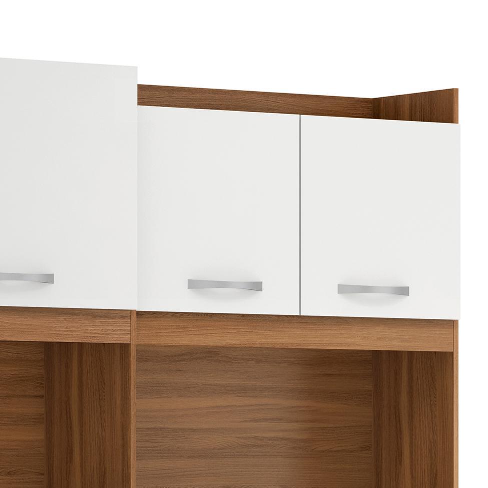 Kit de Cozinha Harmonia 6 Portas 2 Gavetas Amendola e Branco - 5