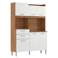 Kit de Cozinha Harmonia 6 Portas 2 Gavetas Amendola e Branco - 2