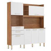 Kit de Cozinha Select 6 Portas 2 Gavetas Amendola e Branco - 2