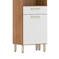Armário de Cozinha Compacta Dama 6 Portas 1 Gaveta Amendola e Branco - 5