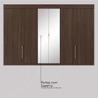 Guarda-Roupa Casal com Espelho Trevi 4 Portas 6 Gavetas Café - 7