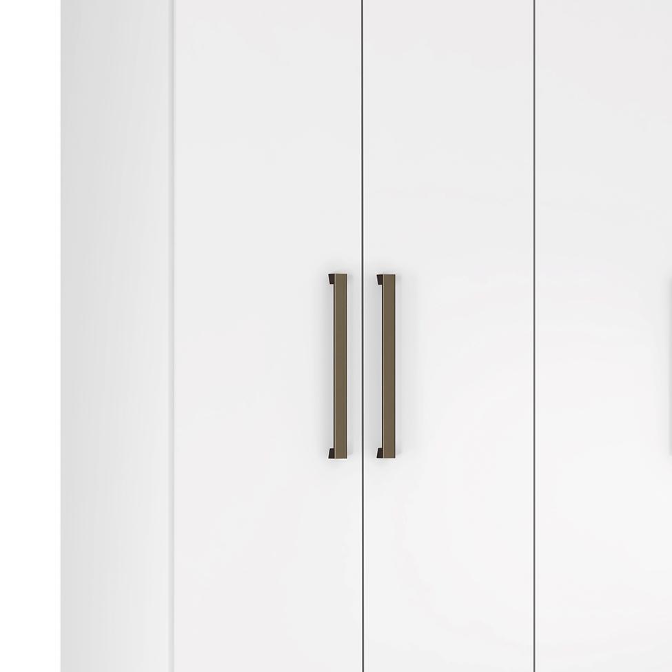 Guarda-Roupa Casal Marine 6 Portas 2 Gavetas Branco - 9