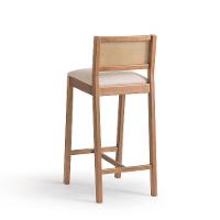 Banqueta Serena com Tela Nogueira Poliéster Bege e Marrom - 2