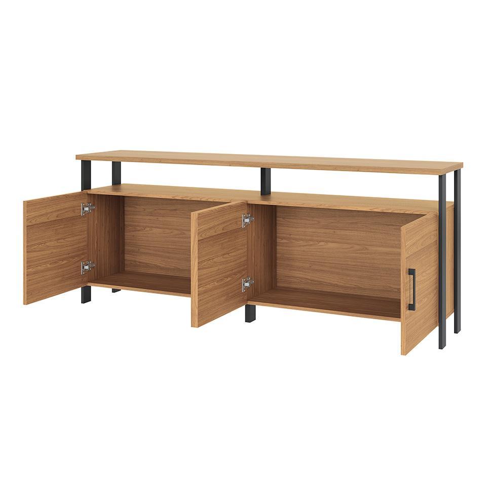 Buffet Otta 100% MDF 4 Portas Freijó e Preto - 2