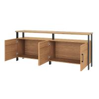 Buffet Otta 100% MDF 4 Portas Freijó e Preto - 2