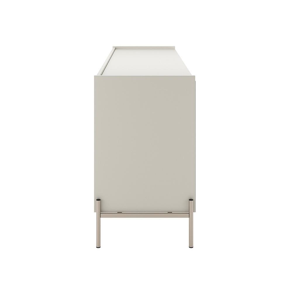 Buffet Jasper 3 Portas 3 Gavetas Off White e Champanhe - 6