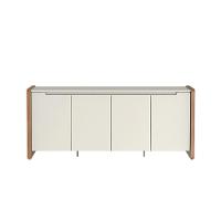 Buffet Bristol 4 Portas 2 Gavetas Off White e Naturale - 5