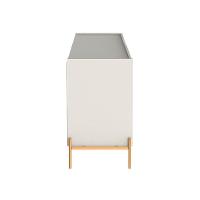 Buffet Jasper 3 Portas 3 Gavetas Off White e Dourado - 7