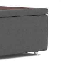 Base Box Super King Americana Camurça Cinza - 8