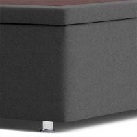 Base Box Super King Americana Camurça Cinza - 9