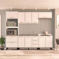 Cozinha Compacta Sem Tampo Amara 10 Portas 4 Gavetas Branca - 1