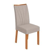 Conjunto com 4 Cadeiras Apogeu Linho Cinza e Amêndoa - 2