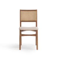 Conjunto com 2 Cadeiras Serena com Tela Nogueira Poliéster Bege e Marrom - 7