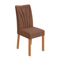 Conjunto com 6 Cadeiras Apogeu Revestimento Sintético Avelã e Amêndoa - 2