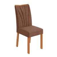 Conjunto com 4 Cadeiras Apogeu Revestimento Sintético Avelã e Amêndoa - 2