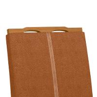 Conjunto de Mesa Redonda com Tampo de Vidro Off White e 6 Cadeiras Serena Poliéster Terracota e Ypê - 5