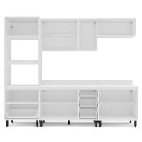 Cozinha Completa com Tampo Amara 10 Portas 4 Gavetas Branca - 7