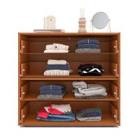 Cômoda Lisboa 4 Gavetas Cinza e Freijó - 2