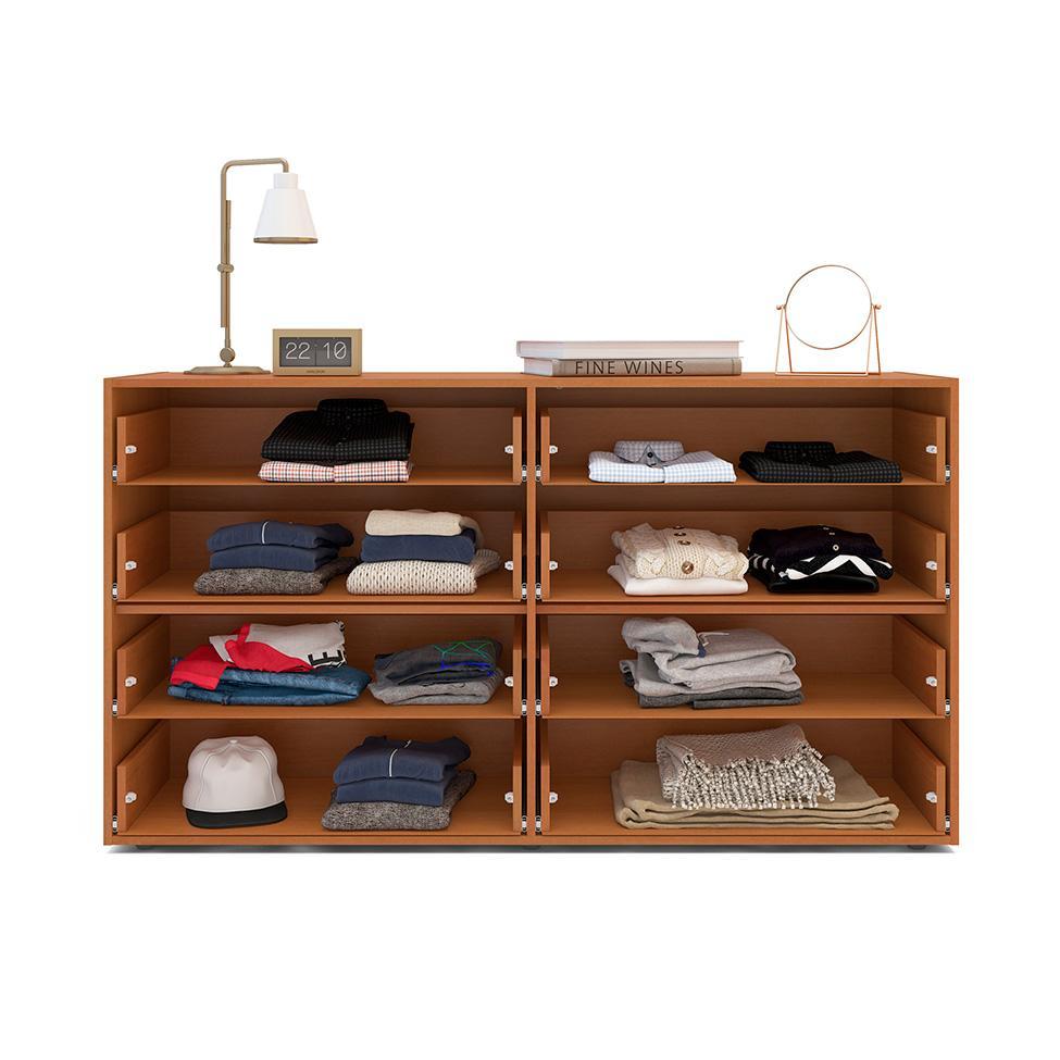 Cômoda Porto 8 Gavetas Branca e Freijó - 2