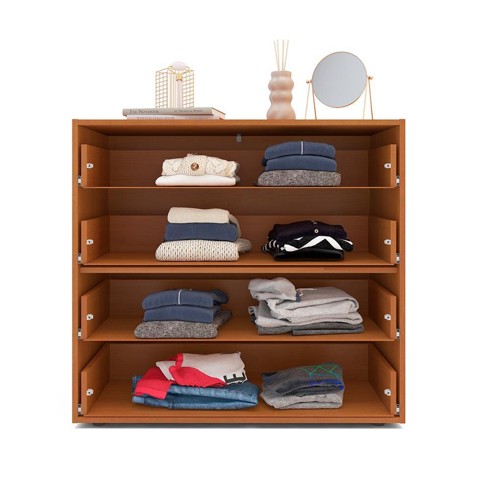 Cômoda Porto 4 Gavetas Branca e Freijó - 2