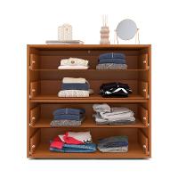 Cômoda Porto 4 Gavetas Branca e Freijó - 2