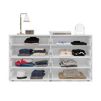 Cômoda Lisboa 8 Gavetas Creme e Branca - 2