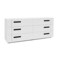 Cômoda Lisboa 6 Gavetas Branca - 1