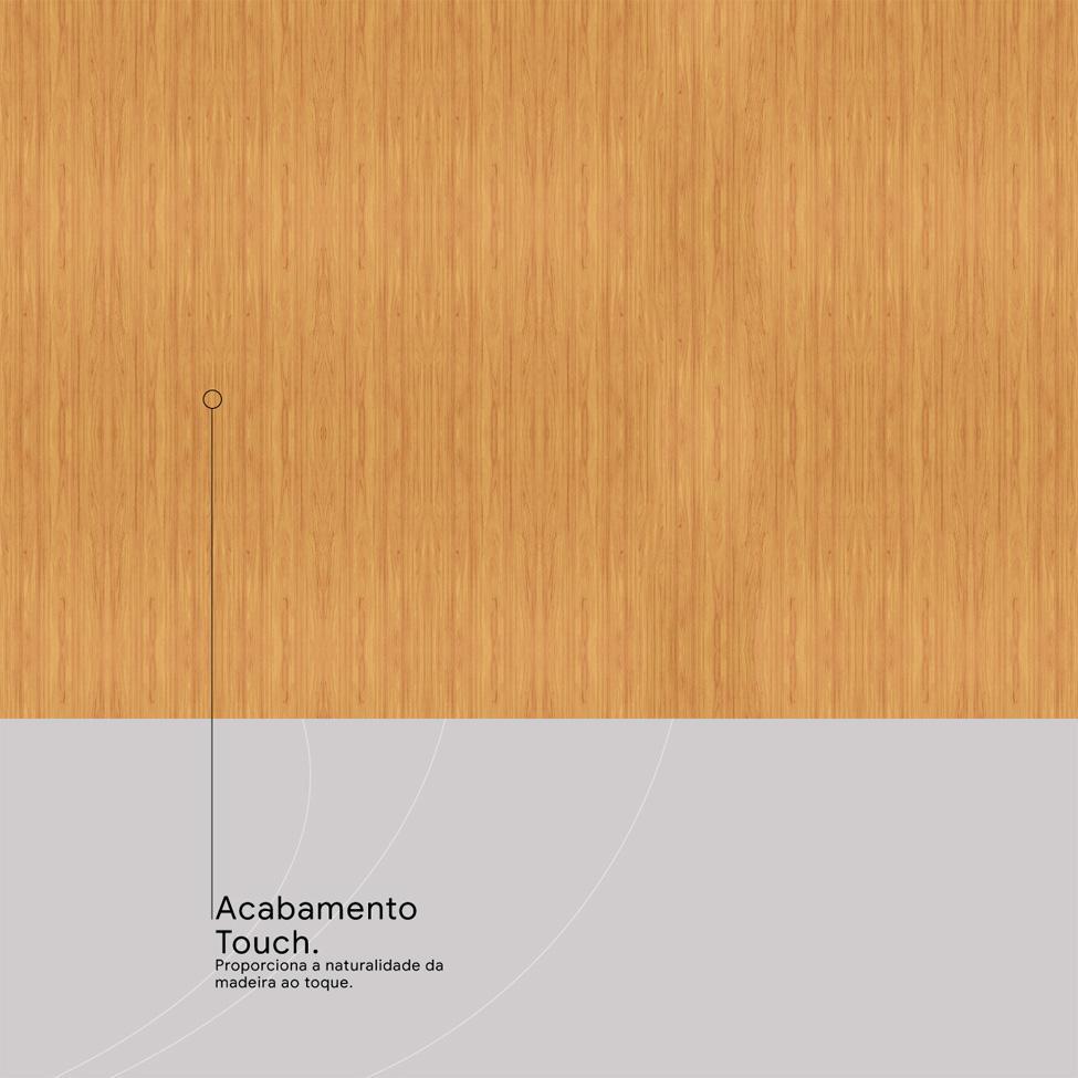 Guarda-Roupa Solteiro com Espelho Riva Flex 2 Portas 4 Gavetas Cinamomo e Off White - 8