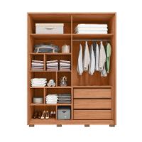 Guarda-Roupa Casal com Espelho Tango 4 Portas 3 Gavetas Off White e Freijó - 2