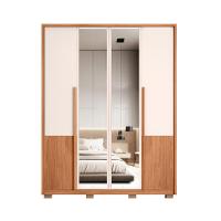 Guarda-Roupa Casal com Espelho Tango 4 Portas 3 Gavetas Off White e Freijó - 5