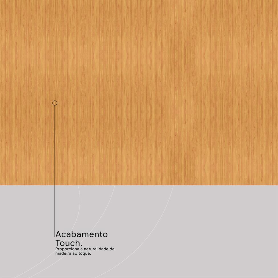 Guarda-Roupa Casal com Espelho Ópera 6 Portas 4 Gavetas Cinamomo e Off White - 6