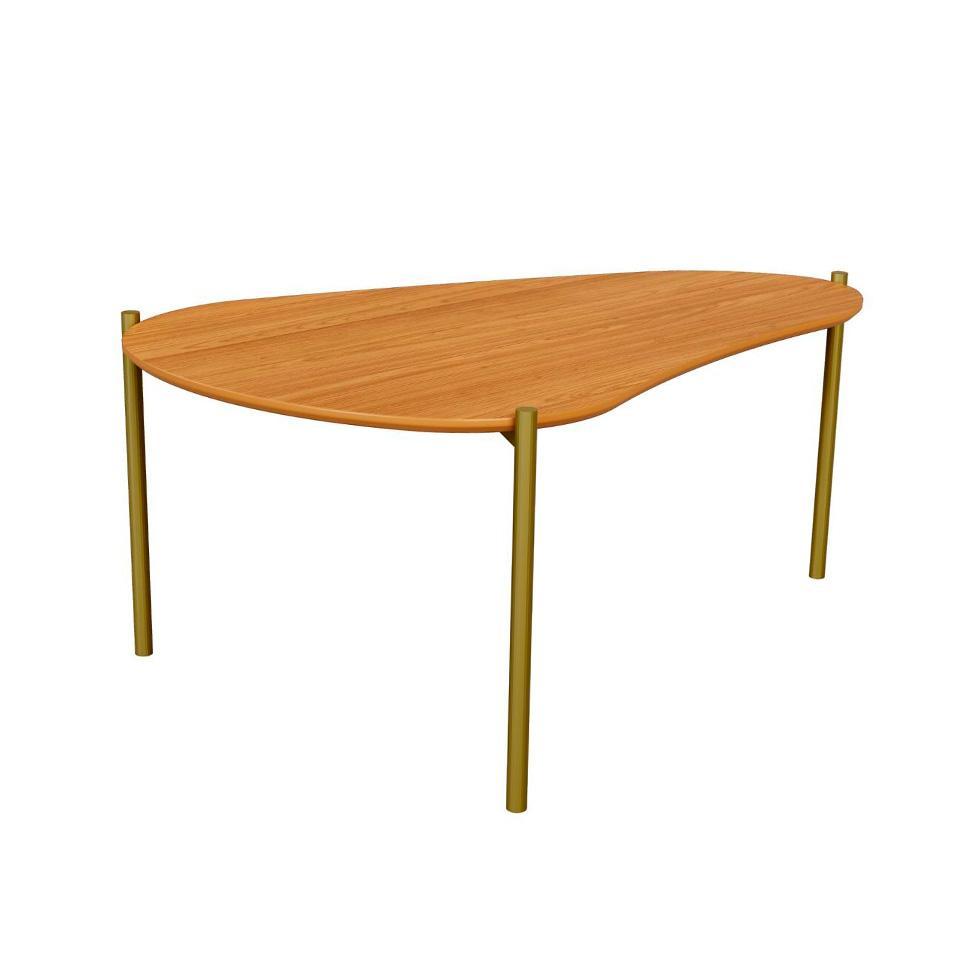 Mesa de Centro Ôrganica Meven 100% MDF Freijó 70 cm - 1