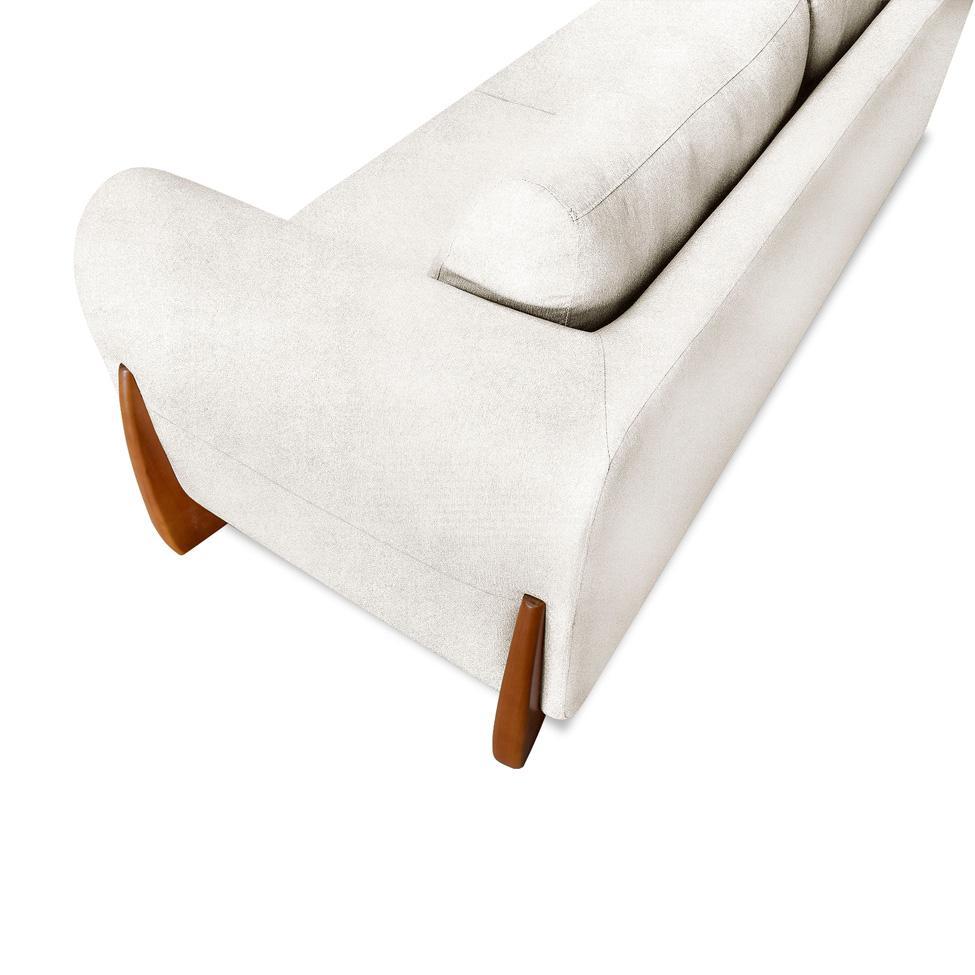 Sofá 2 Lugares Yves Bouclé Off White 160 cm - 7