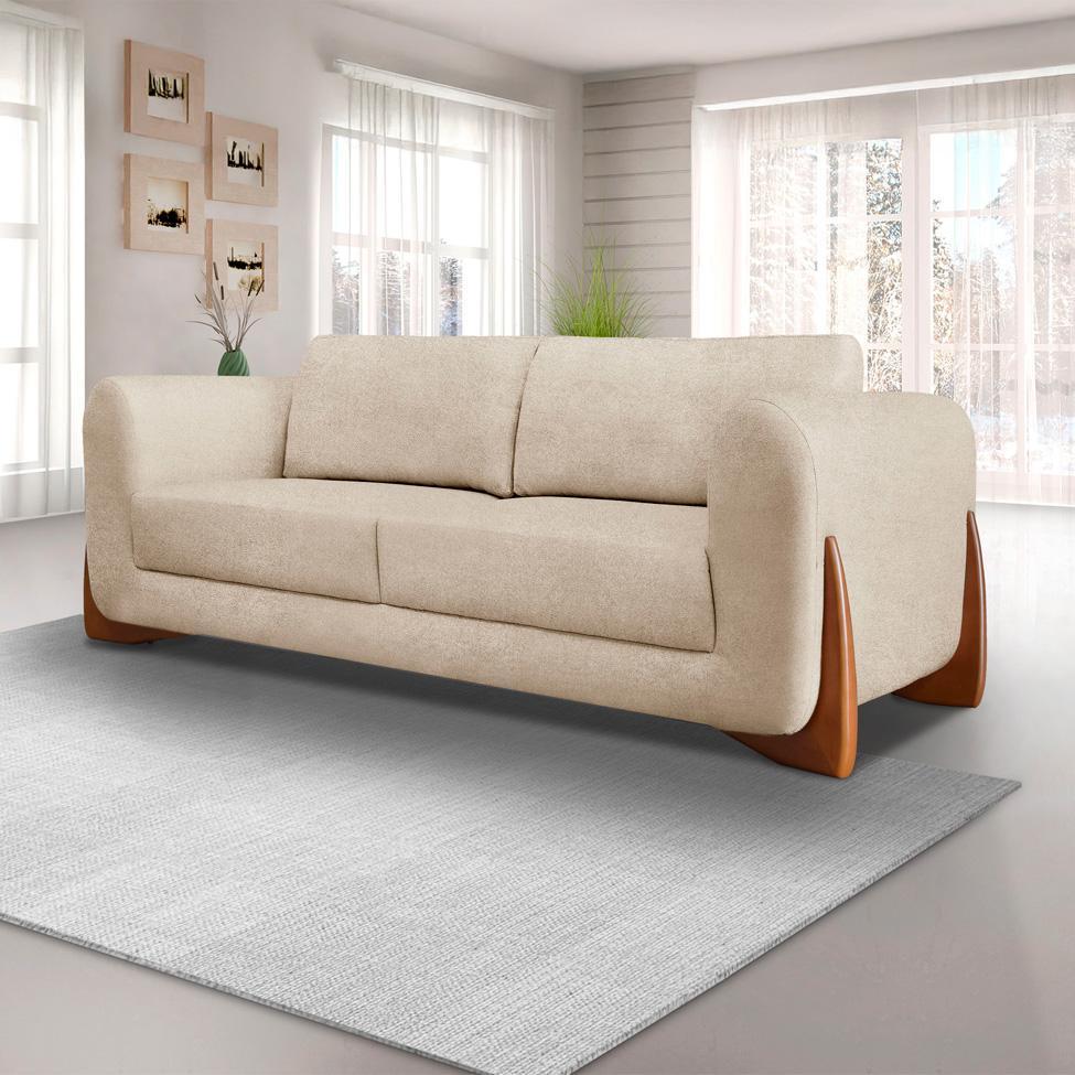 Sofá 2 Lugares Yves Bouclé Bege 160 cm - 2