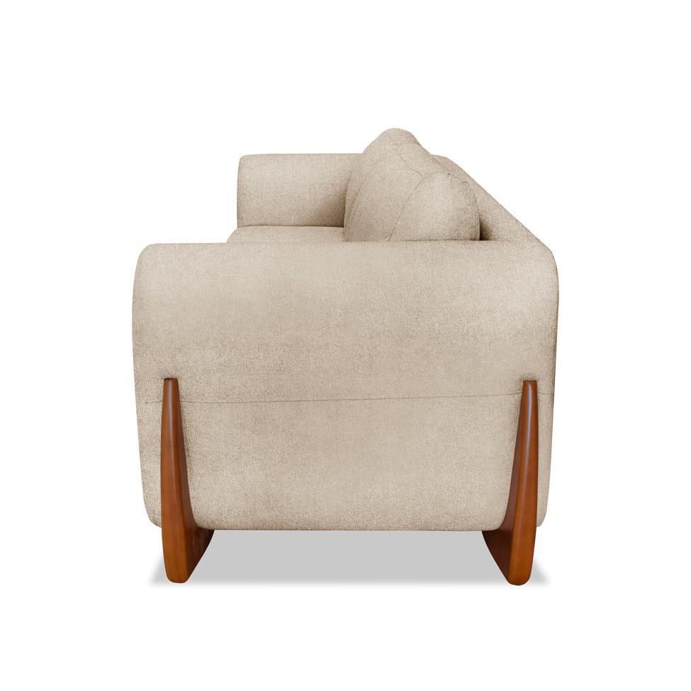 Sofá 2 Lugares Yves Bouclé Bege 160 cm - 6