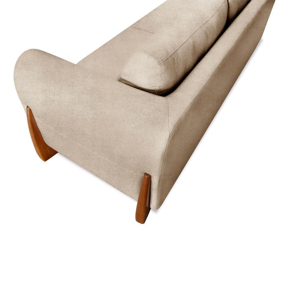 Sofá 2 Lugares Yves Bouclé Bege 160 cm - 7