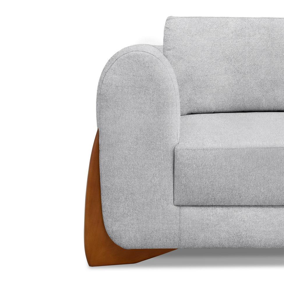 Sofá 2 Lugares Yves Bouclé Cinza 160 cm - 5