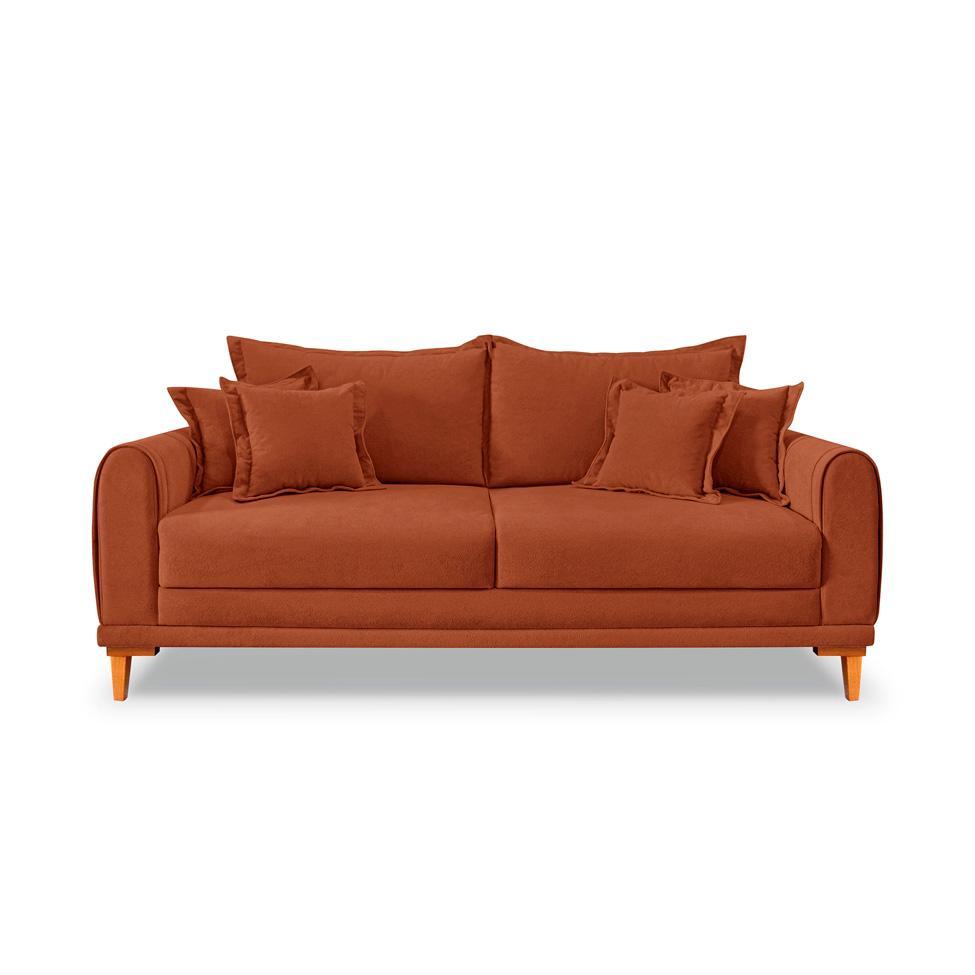 Sofá 2 Lugares Lisboa Bouclé Terracota 160 cm - 6