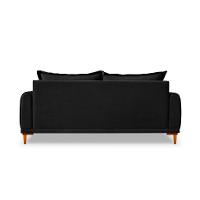 Sofá 2 Lugares Lisboa Bouclé Preto 160 cm