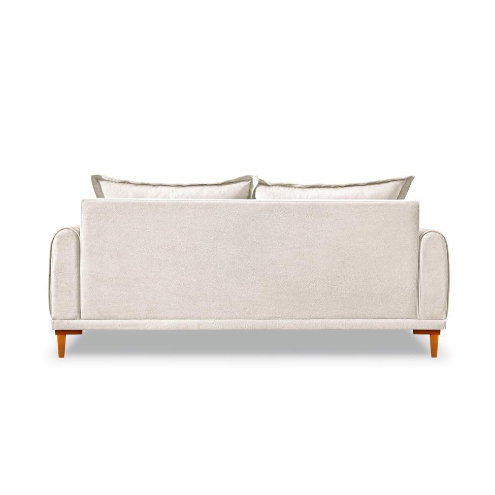 Sofá 2 Lugares Lisboa Bouclé Off White 160 cm - 4