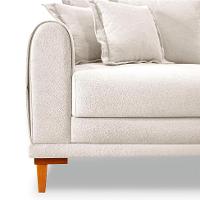 Sofá 2 Lugares Lisboa Bouclé Off White 160 cm - 5