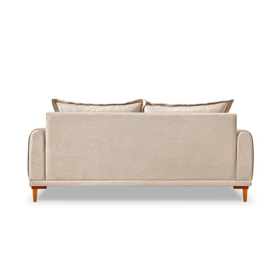 Sofá 2 Lugares Lisboa Bouclé Bege 160 cm - 4