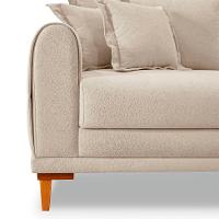Sofá 2 Lugares Lisboa Bouclé Bege 160 cm - 5